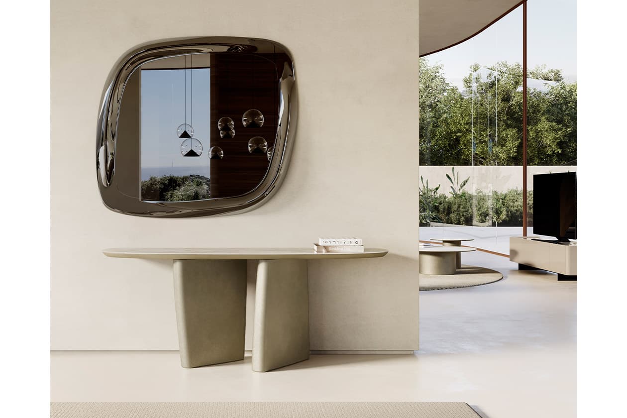 Eforma ALBERT CONSOLE glass top