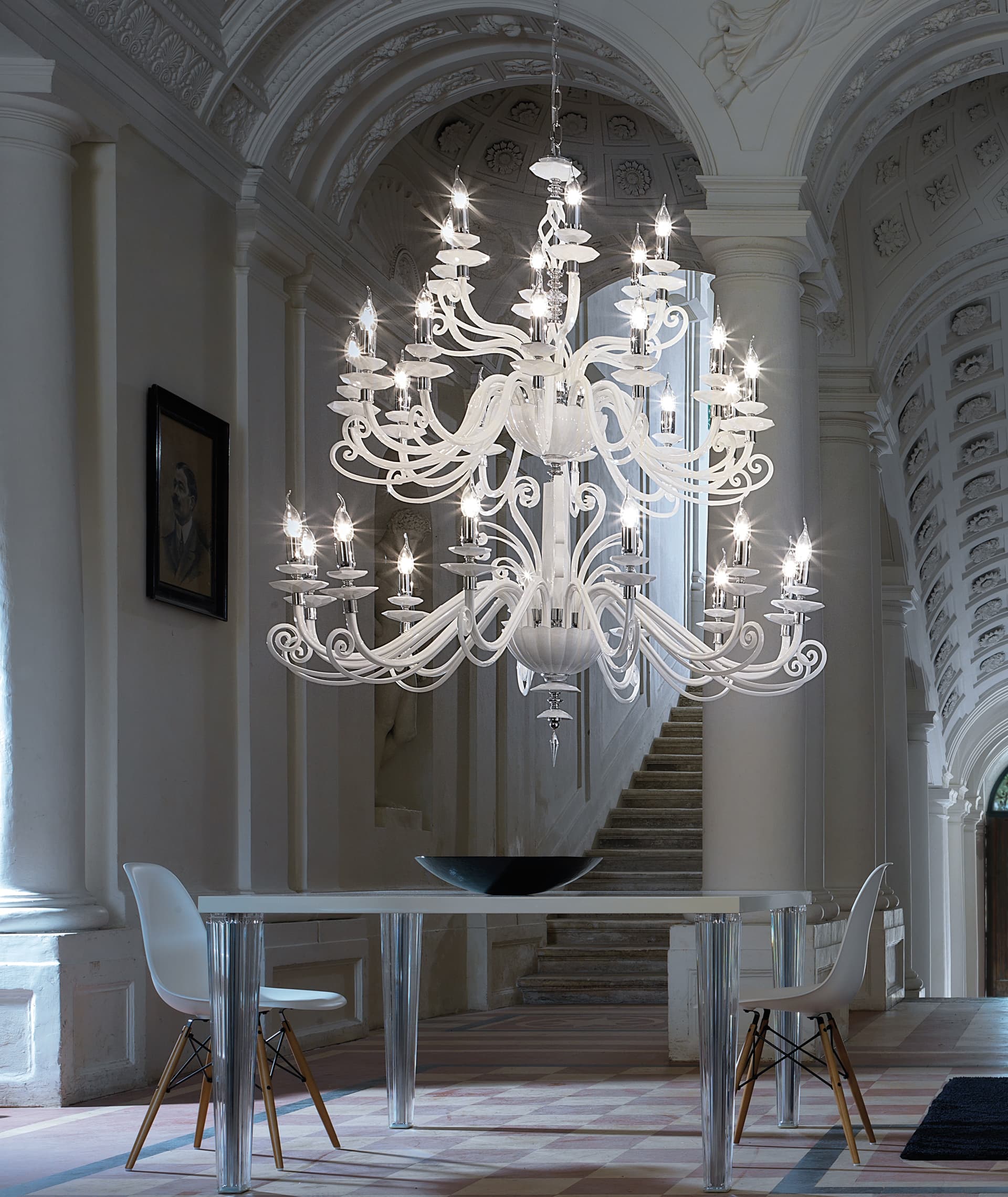 Euroluce Light of Italy Alicante White L12+12+6