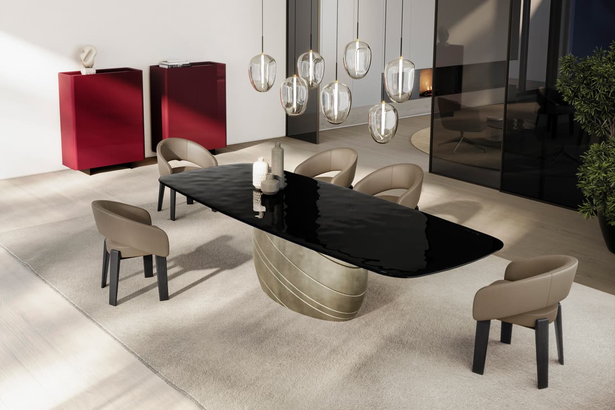 Eforma GIOVE glass top