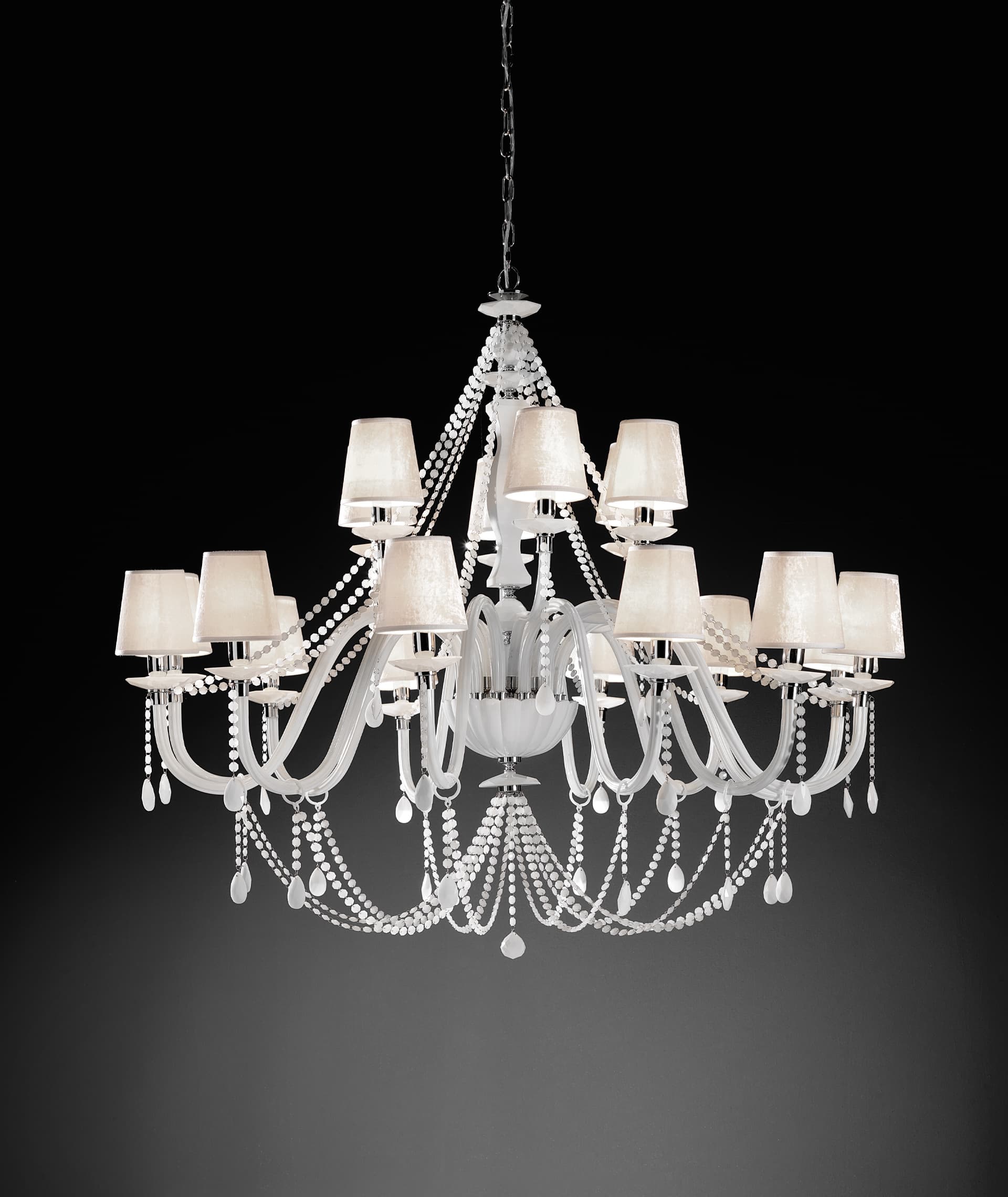 Euroluce Light of Italy Arcobaleno White L12+6 Shade
