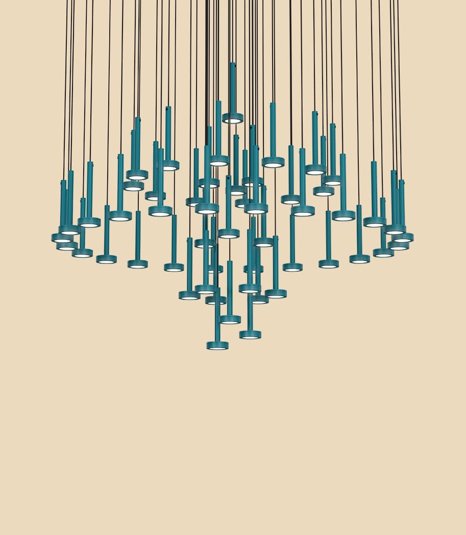 Euroluce Light of Italy Astral Coolors Chandelier 52