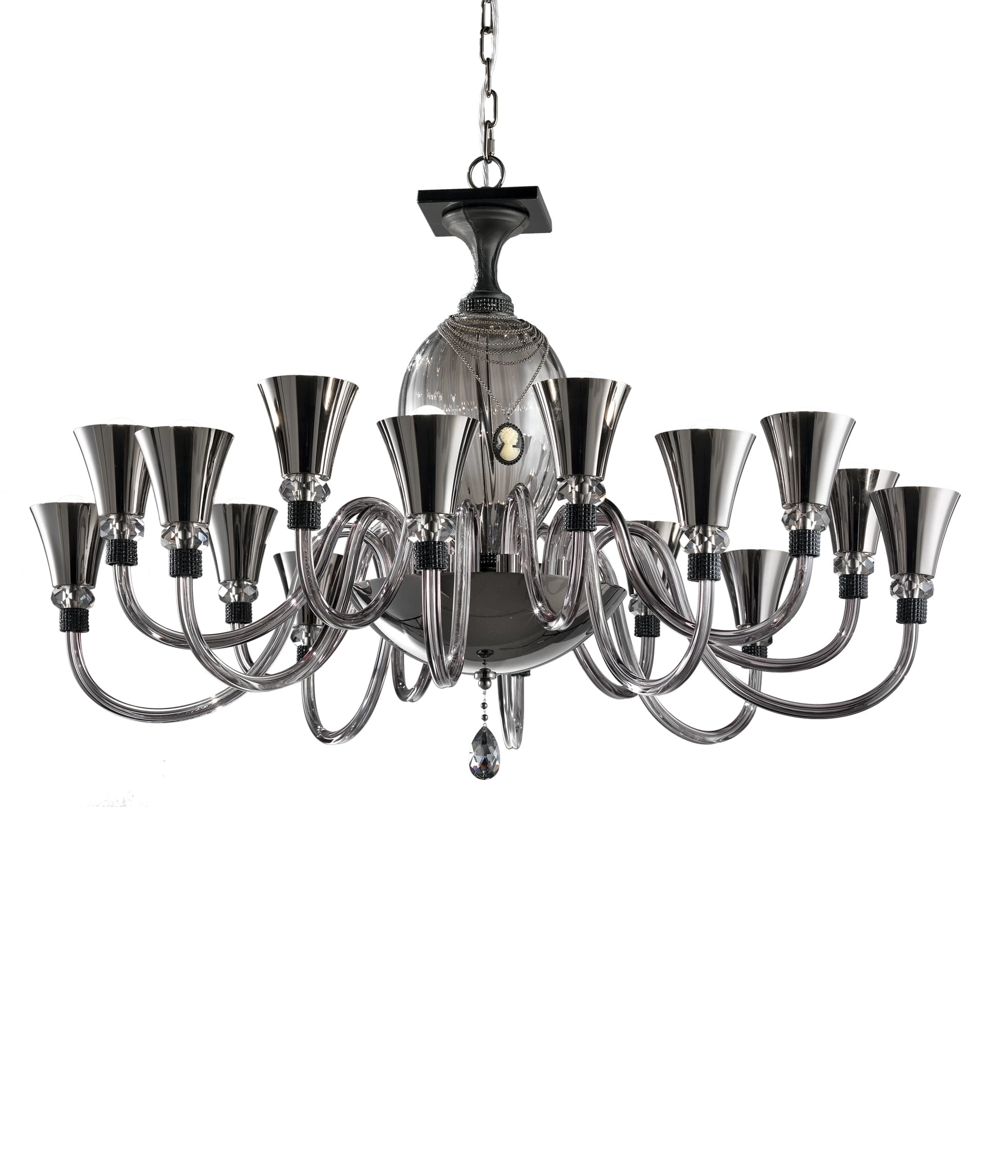 Euroluce Light of Italy Audrey L8+8 Fumè