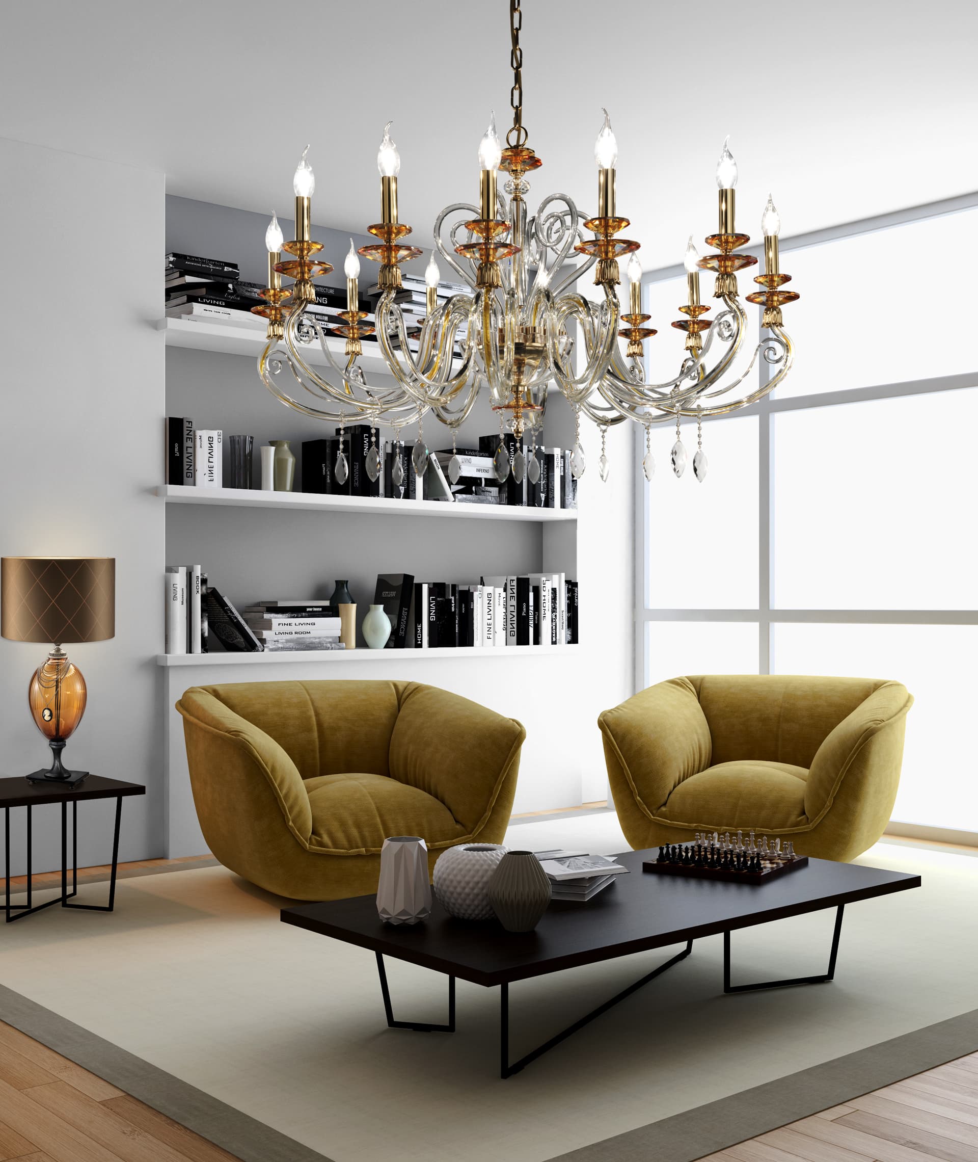 Euroluce Light of Italy Aurora L12 – Amber