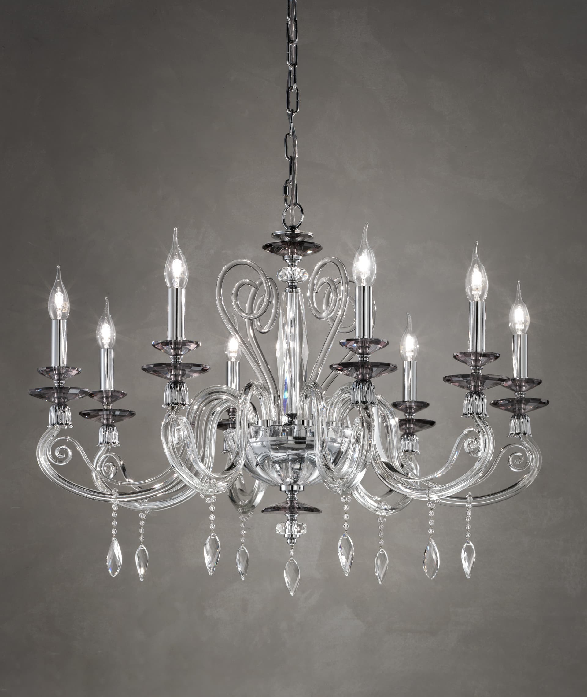 Euroluce Light of Italy Aurora L8 Fumè