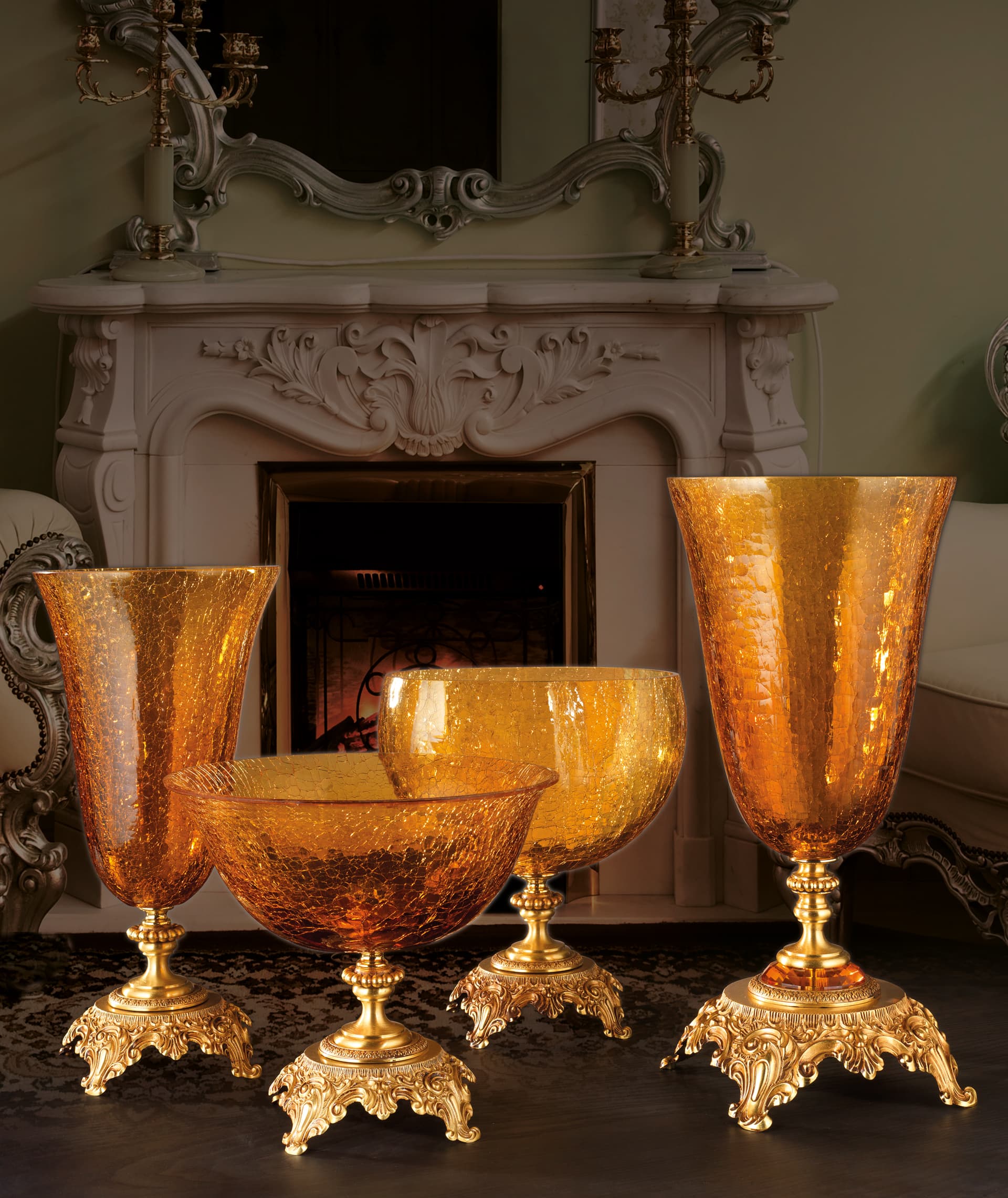 Euroluce Light of Italy Barocco Accessories Amber