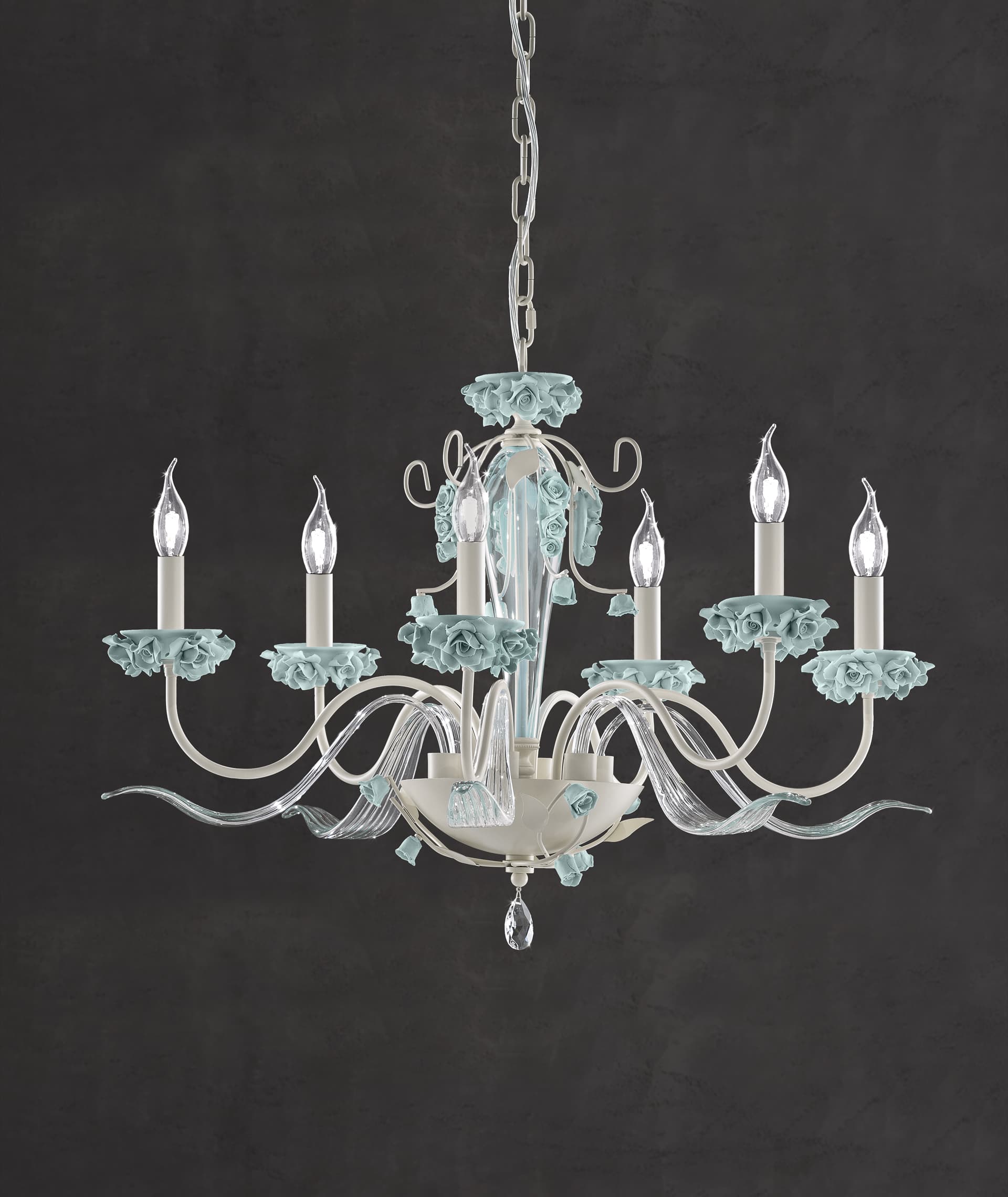 Euroluce Light of Italy Bora L6 Tiffany Bright