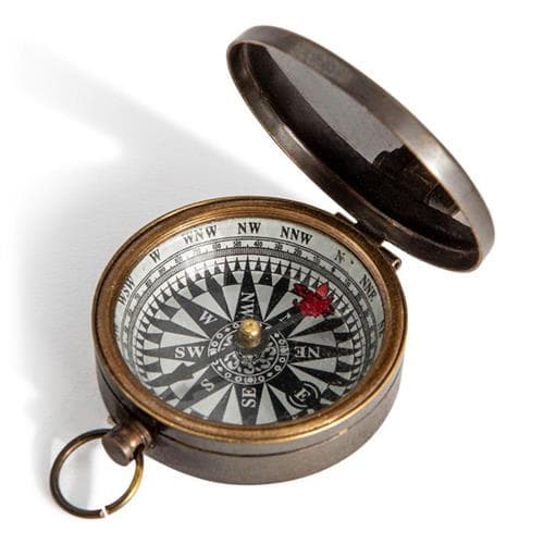 Authentic Models Small Compass, Bronzed