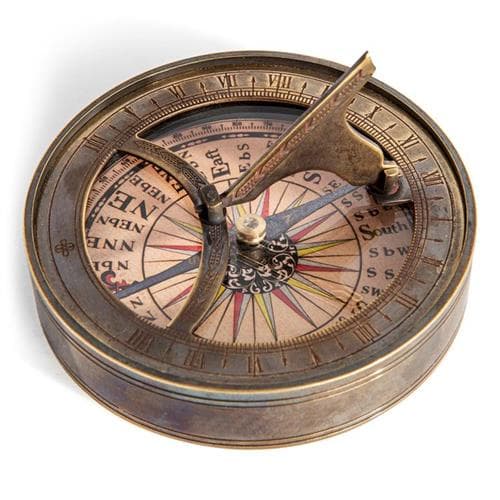 Authentic Models 18th C, Sundial & Compass