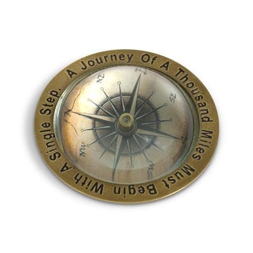 Authentic Models Convex Glass Compass