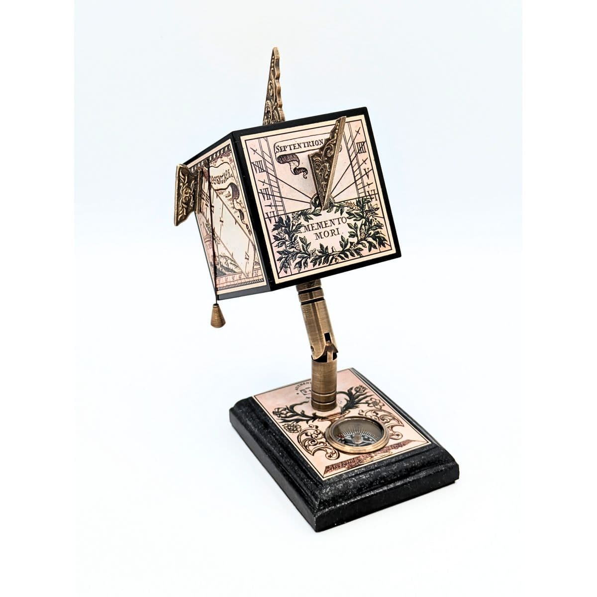 Authentic Models Square Sundial on Pedestal