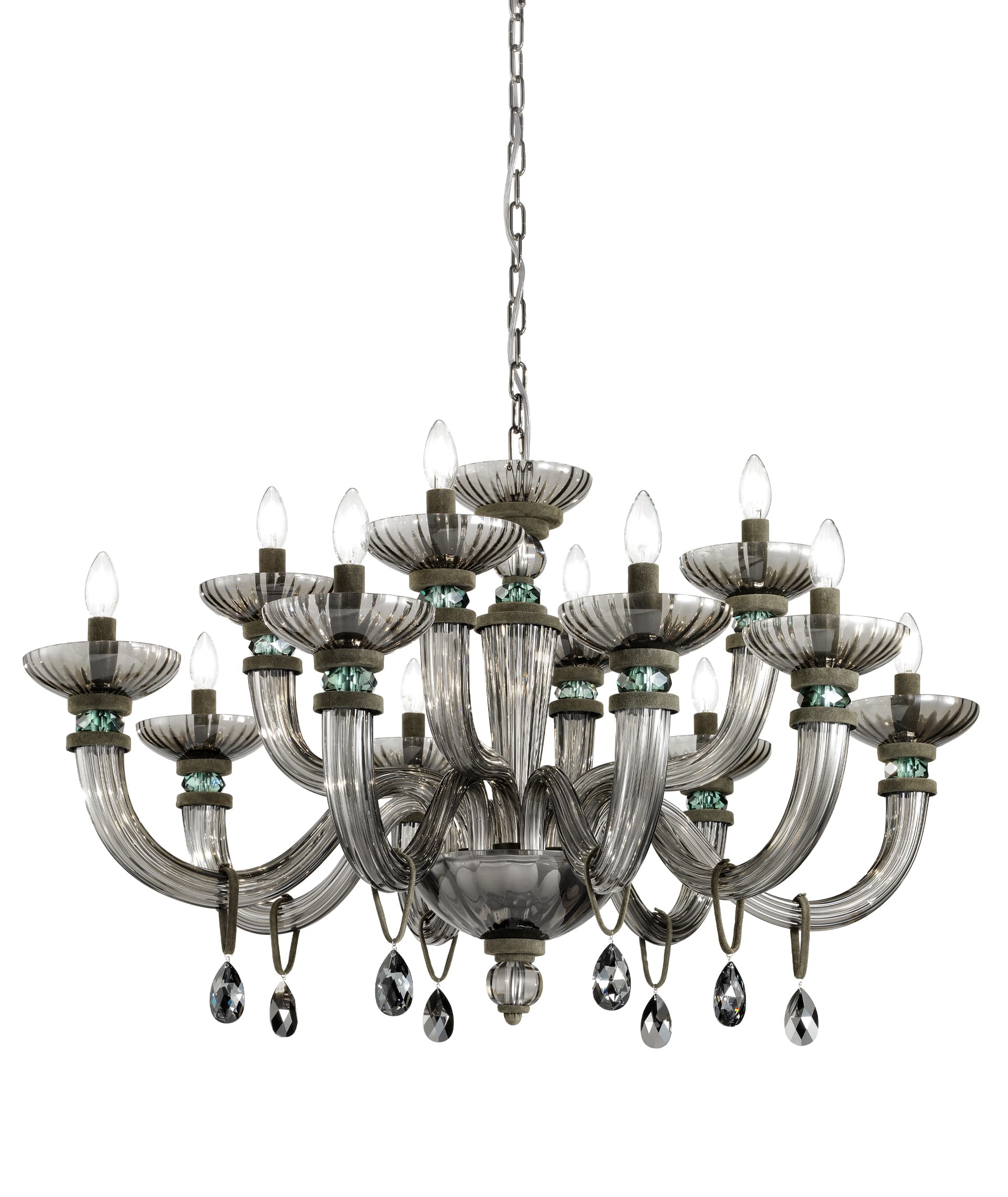 Euroluce Light of Italy Dahlia L8+4 Fumè