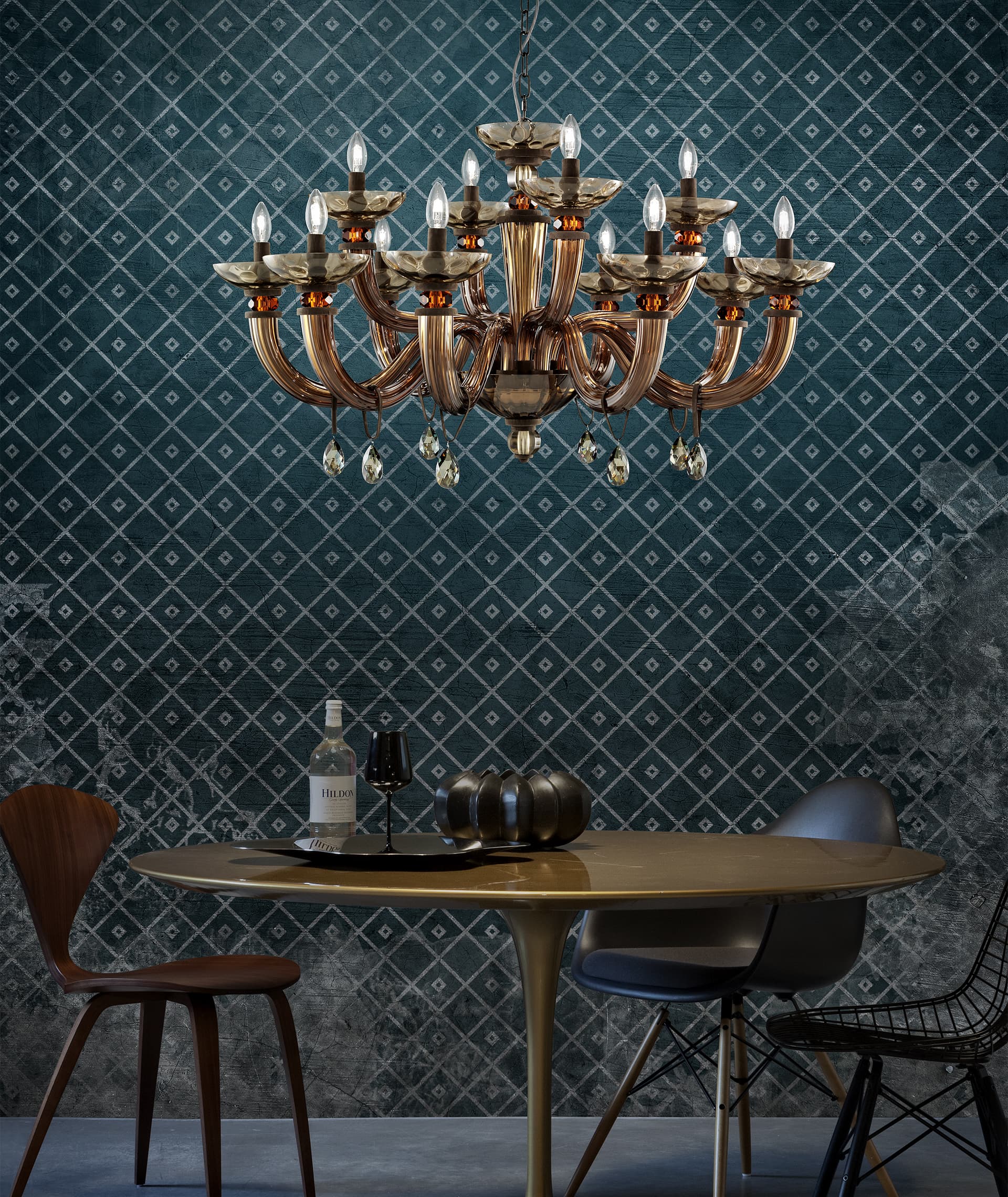 Euroluce Light of Italy Dahlia L8+4