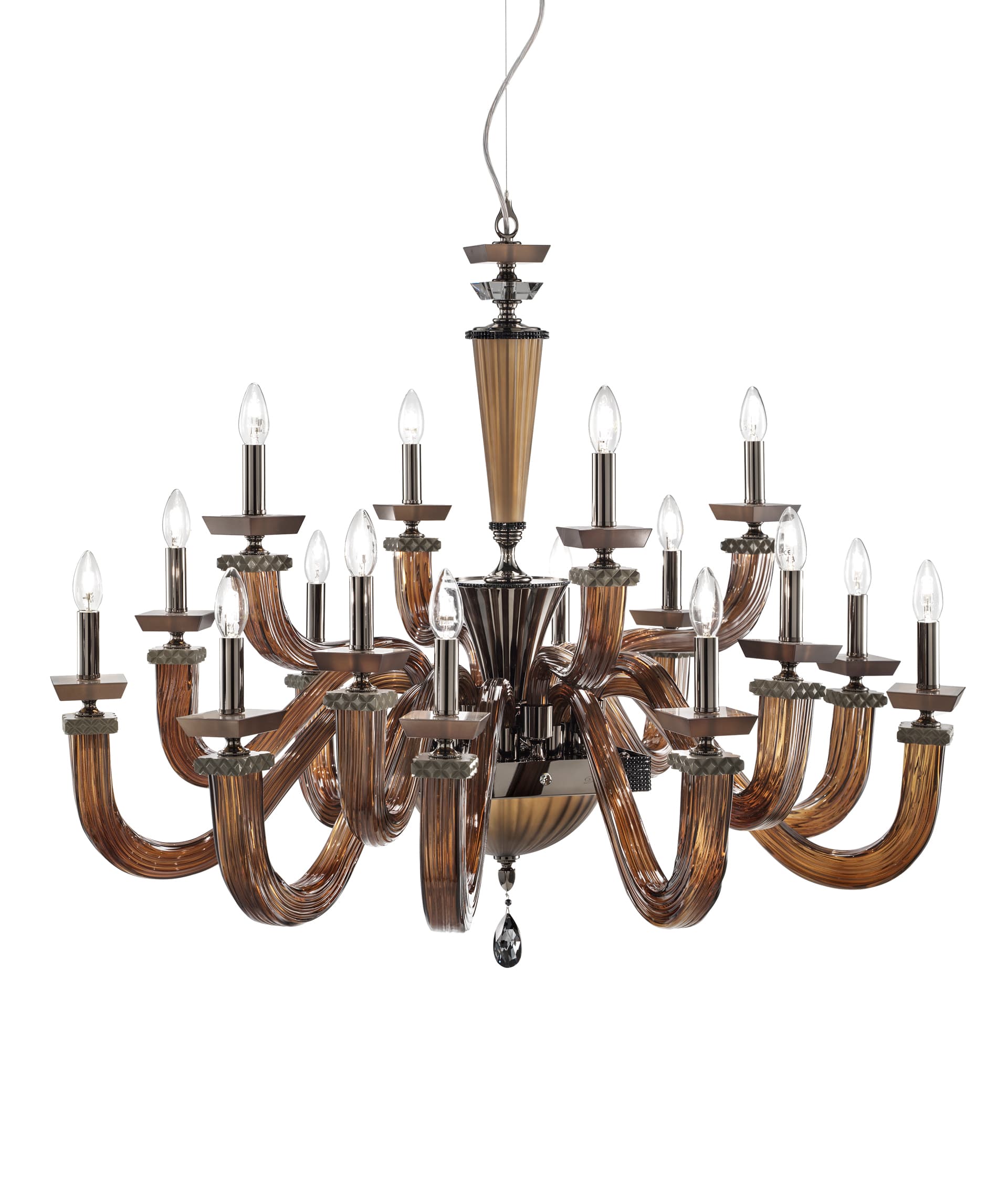Euroluce Light of Italy Desiderio L8+4+4 Brown