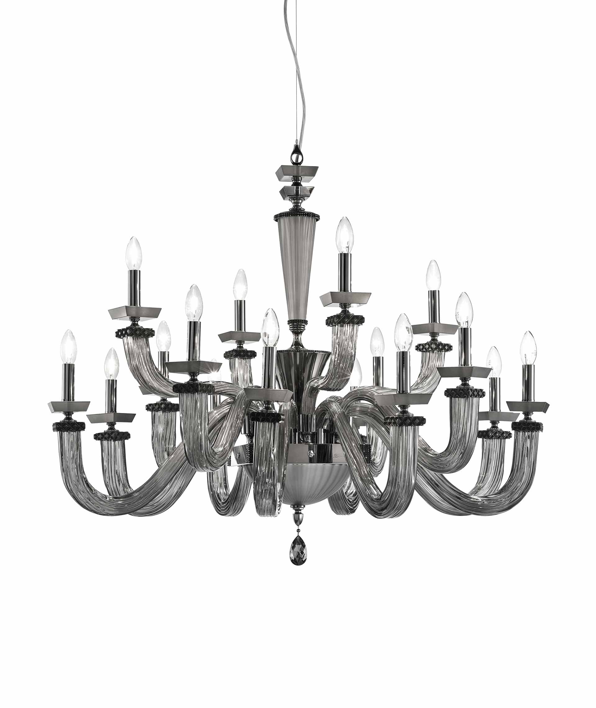 Euroluce Light of Italy Desiderio Fumè L8+4+4