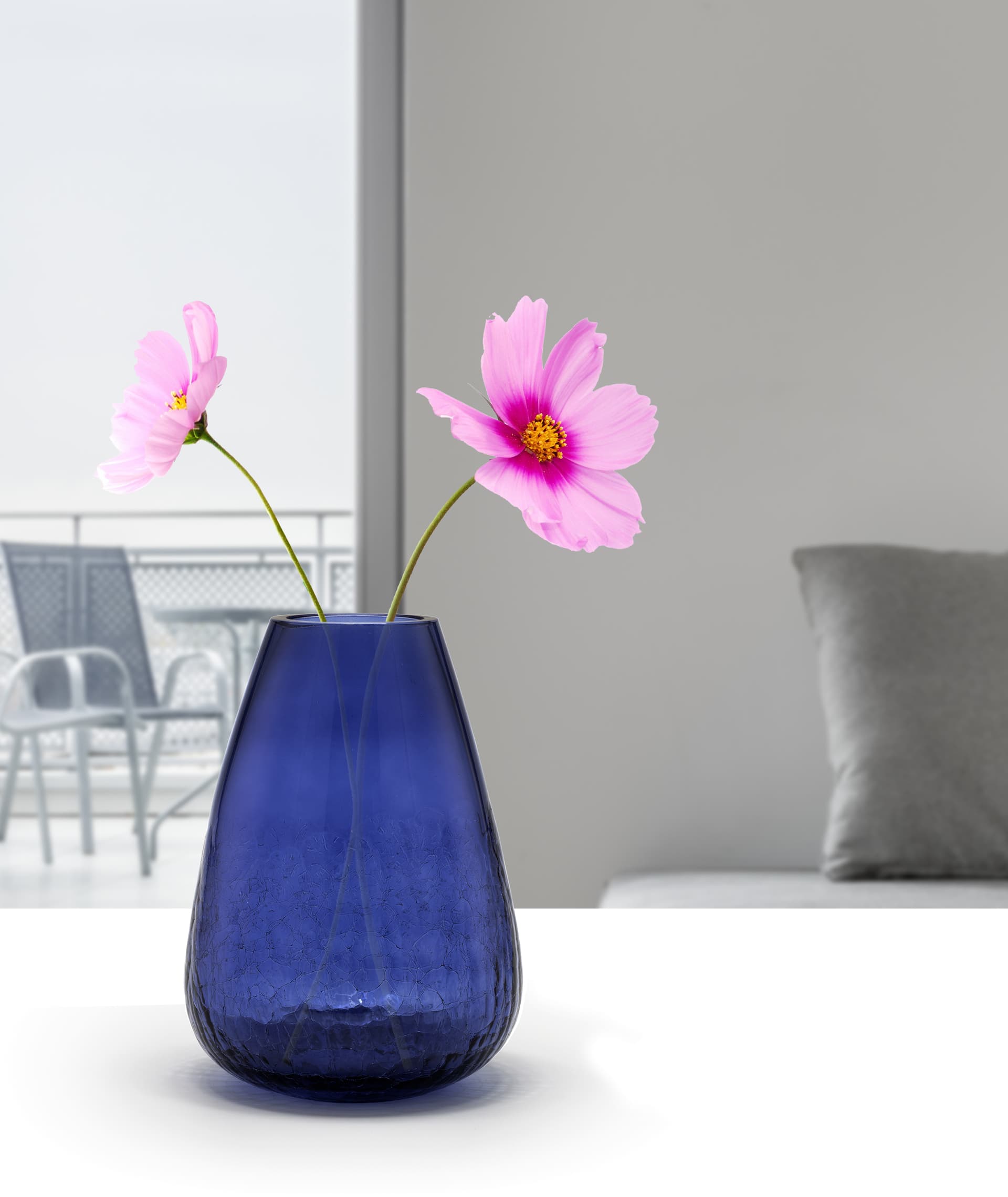 Euroluce Light of Italy Grace Vase Blue midnight