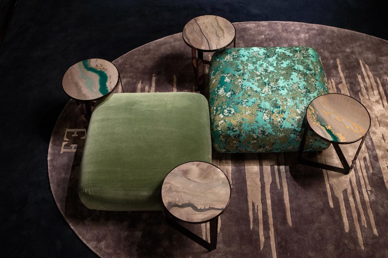 Epoque by Egon Furstenberg Rutenio Pouf