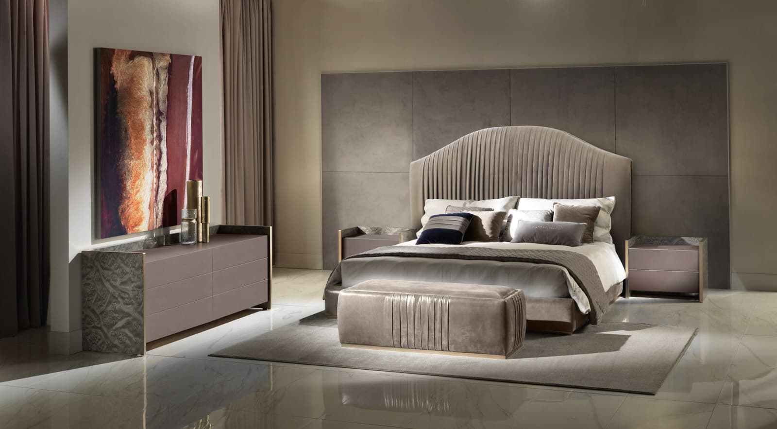 Epoque by Egon Furstenberg Cobalto Bed