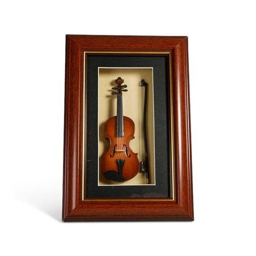 Authentic Models Mini Violin in Frame