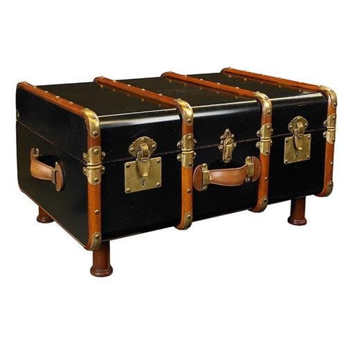 Authentic Models Stateroom Trunk Table, Black