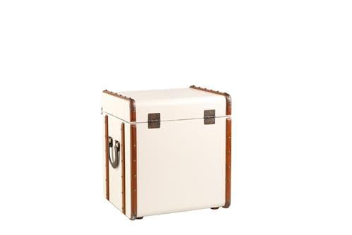 Authentic Models Stateroom End Table, Off White