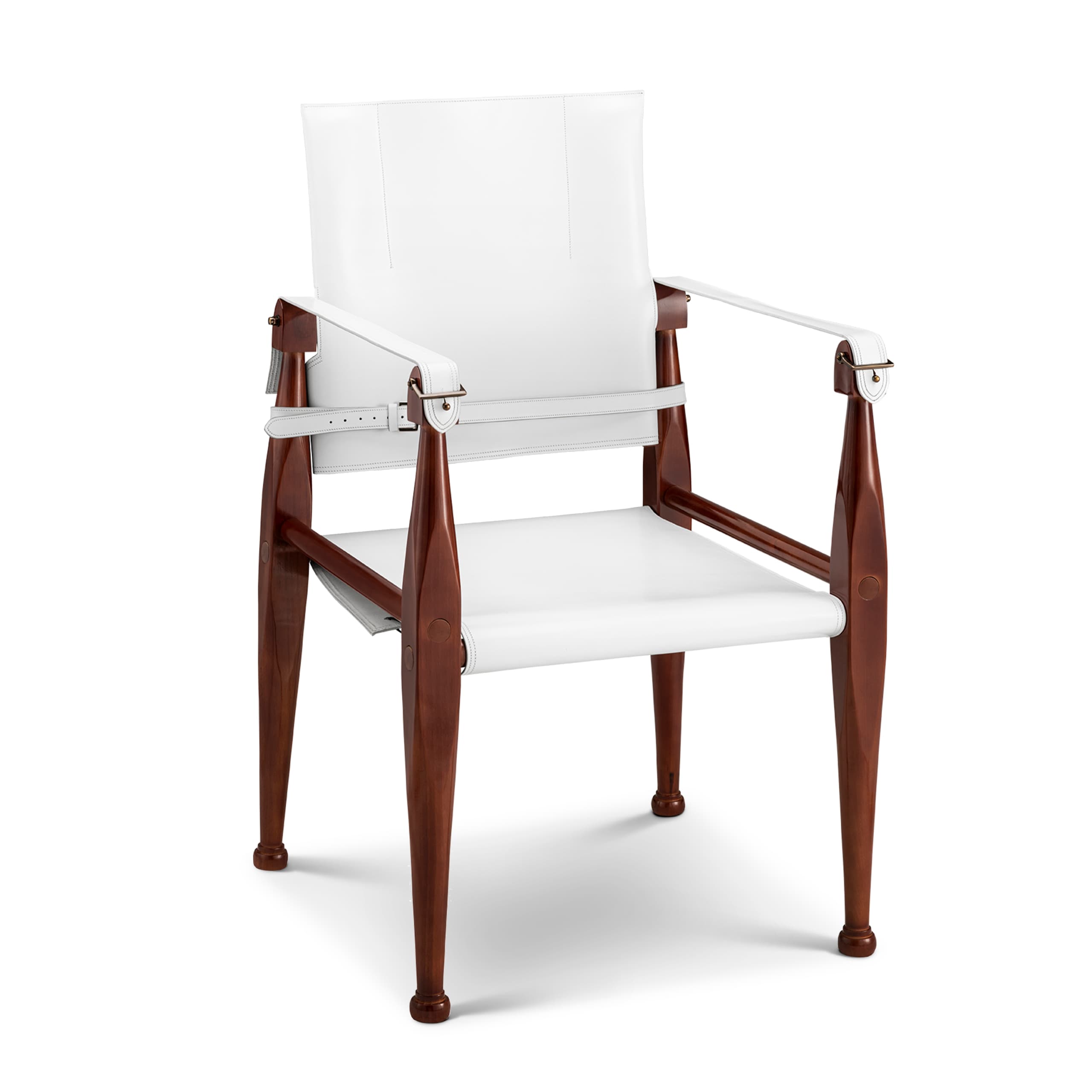 Authentic Models Bridle Campaign Chair, White
