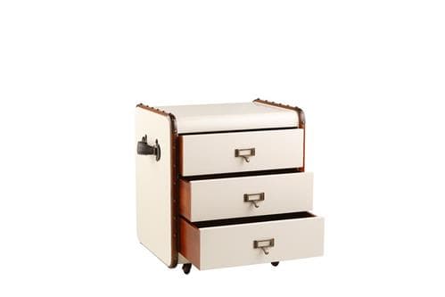 Authentic Models Stateroom Drawers Small, Off White