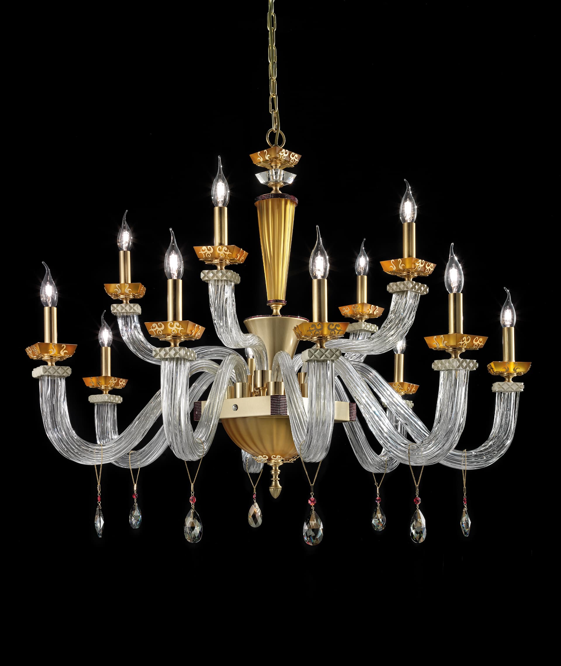 Euroluce Light of Italy Museum L8+4+4 Amber