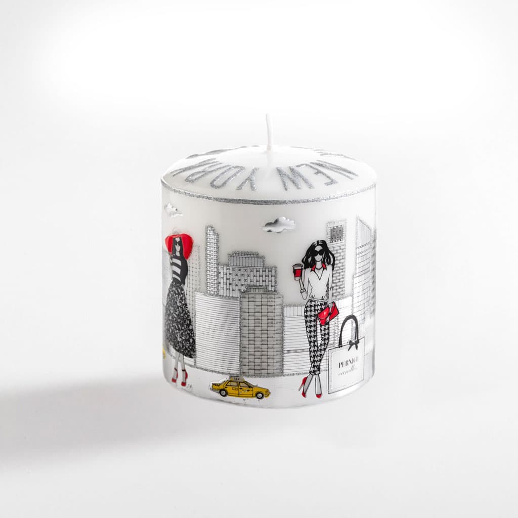 Cereria Pernici New York Silver Candle