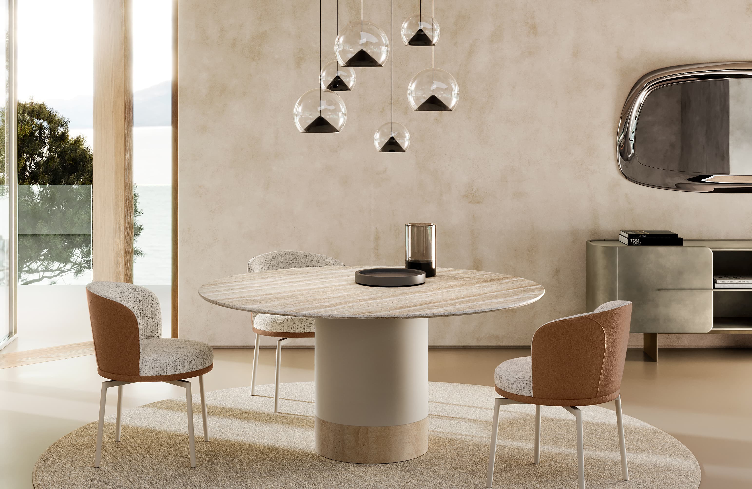 Eforma CILINDRO marble top