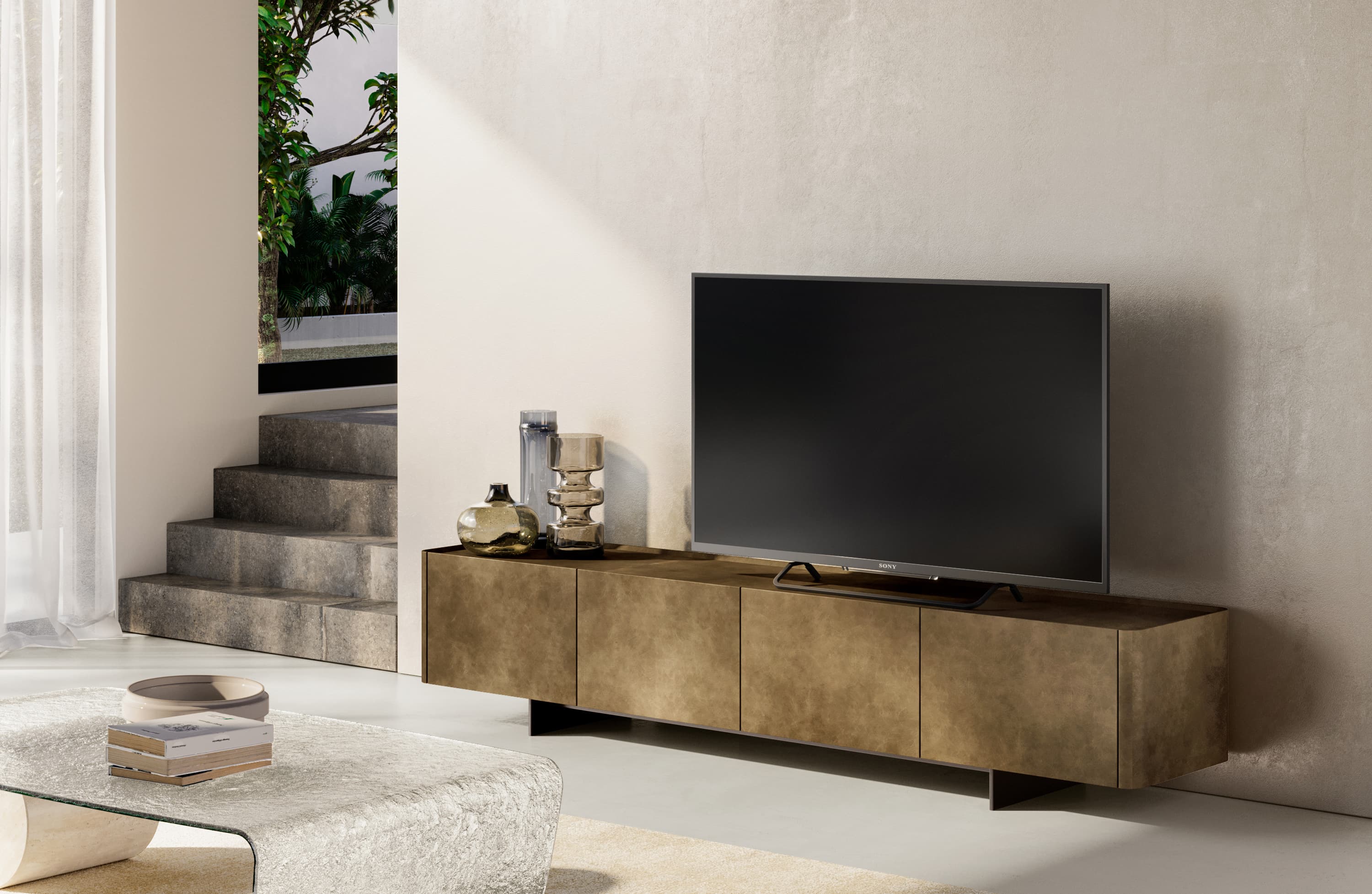 Eforma ALMA TV UNIT lacquered, brushed