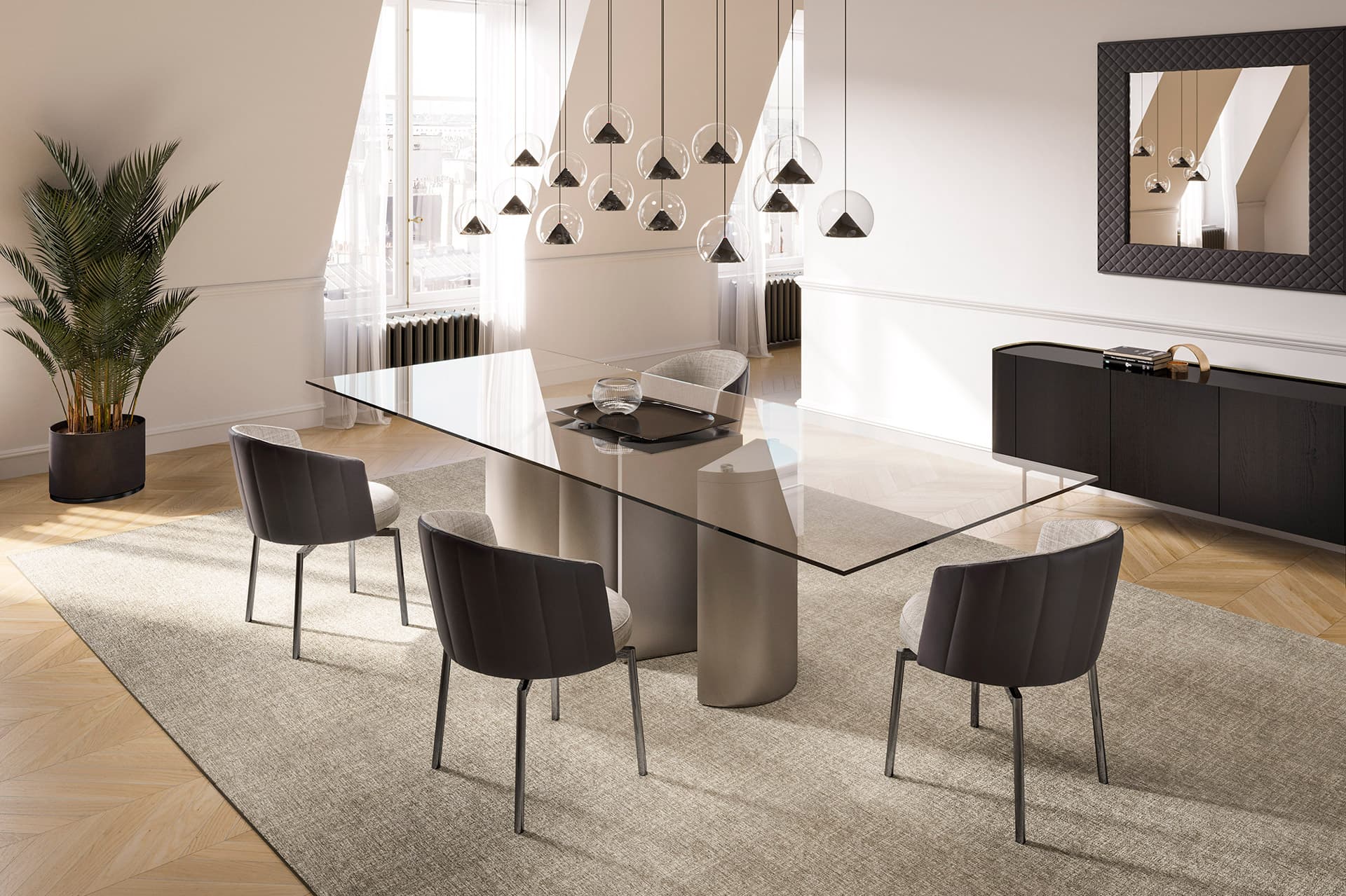 Eforma PLAI glass top