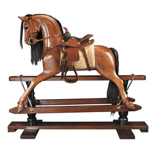 Authentic Models Rocking Horse, Western Saddle
