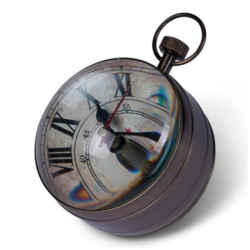 Authentic Models Eye of Time Clock, Brass