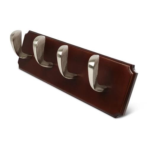 Authentic Models Golf Club Coat Rack, Brown