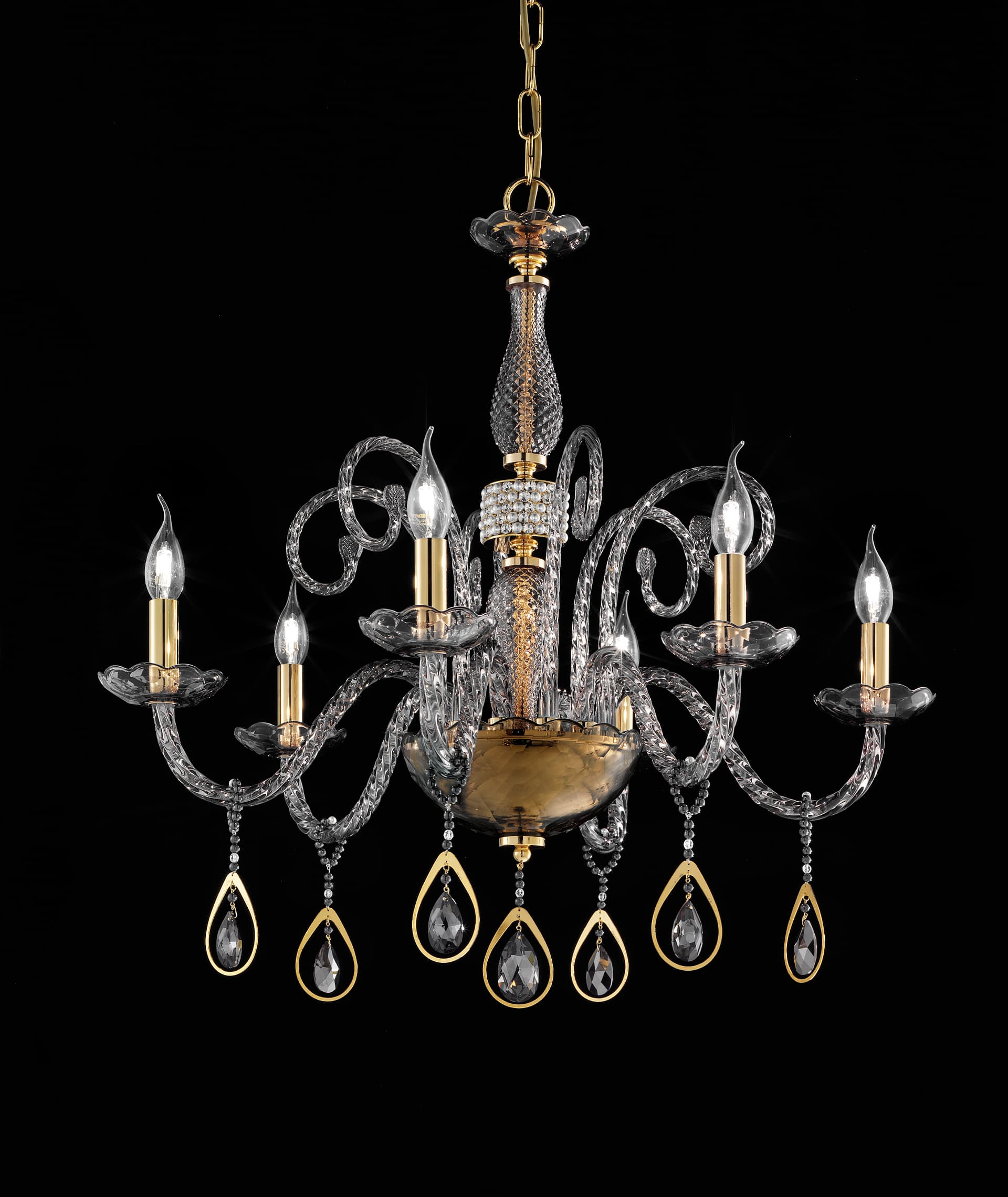 Euroluce Light of Italy Toochic L6 Oro Fumè