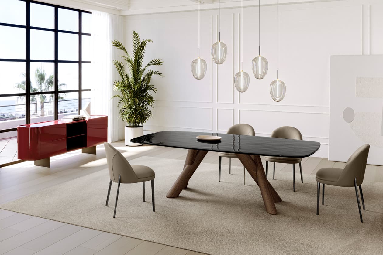 Eforma CANOVA glass top