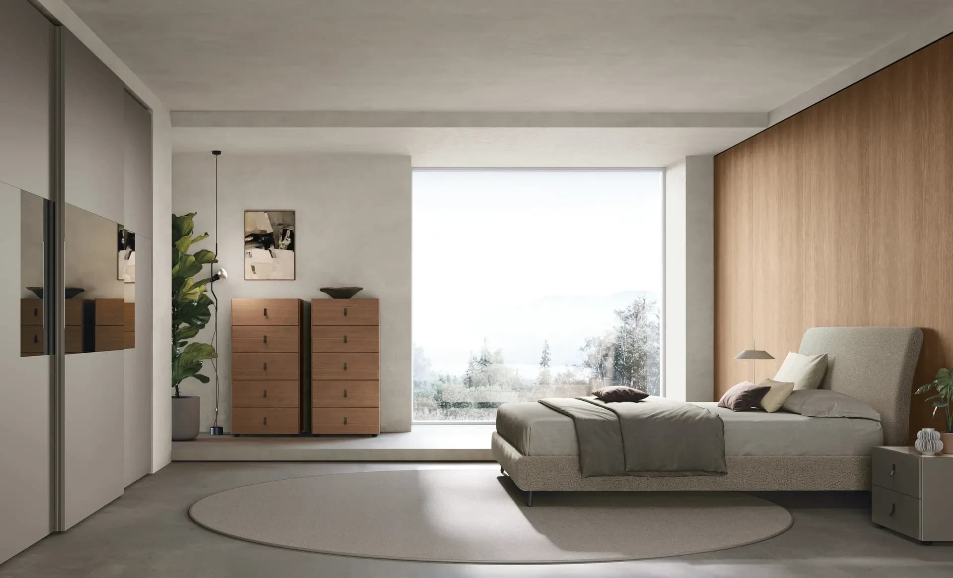 Tomasella Carmen upholstered bed