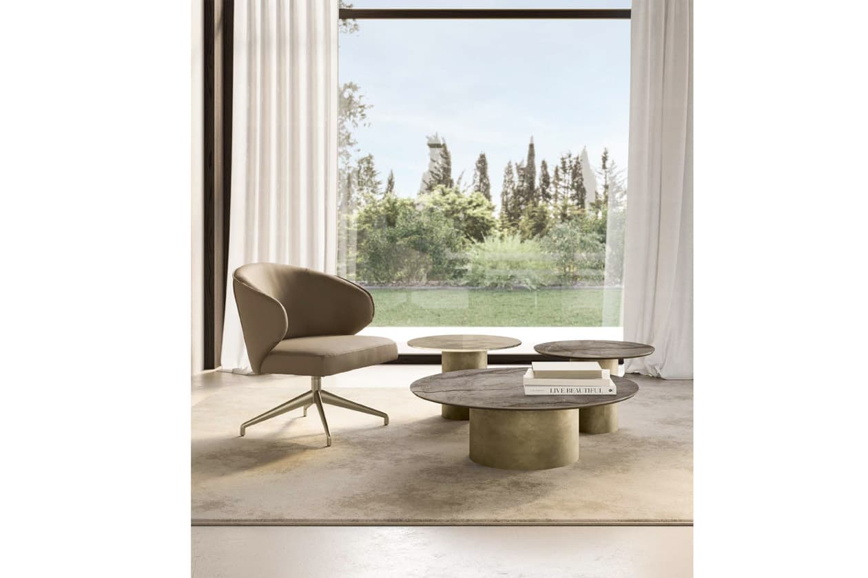Eforma CILINDRO LOW glass top