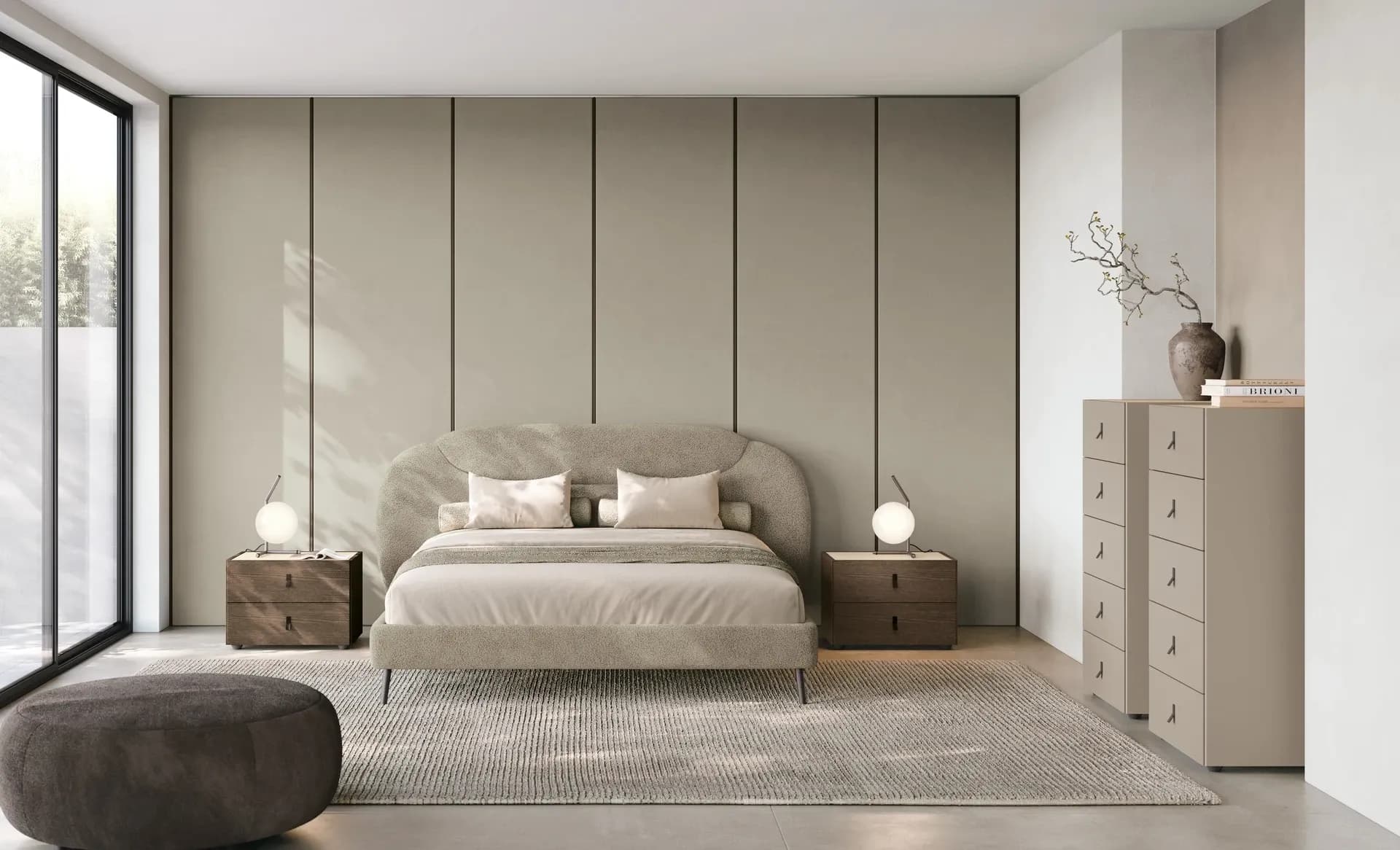 Tomasella Cocoon upholstered bed