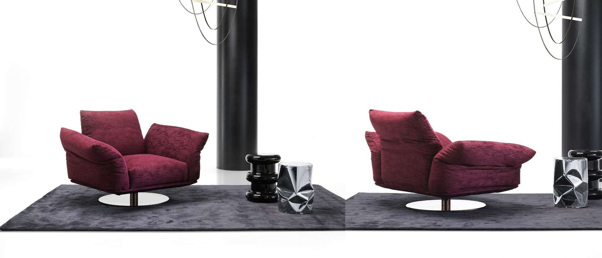 Albani Divani Contemporaneo 20 Swivel Armchair