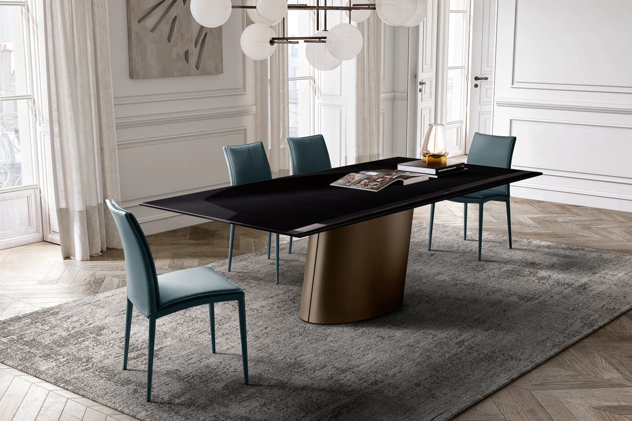Eforma DORADO glass top