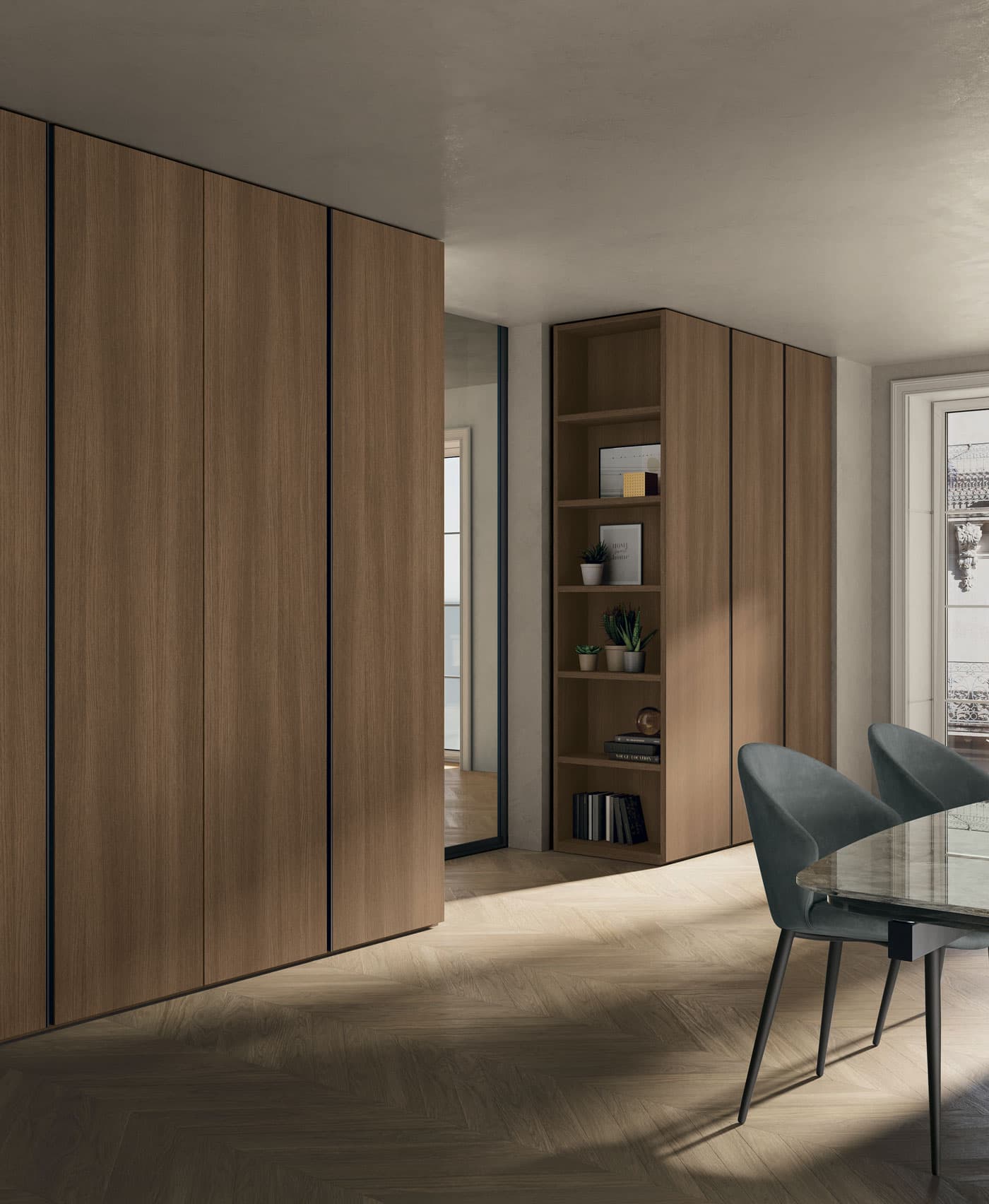 Tomasella Grip channel hinged wardrobe