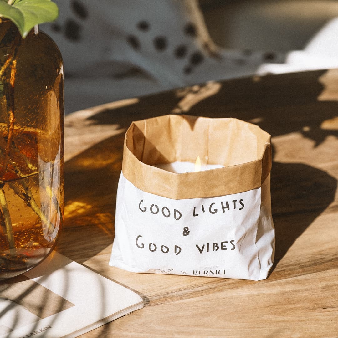 Cereria Pernici Good Lights & Good Vibes Candle – Vanilla & Milk