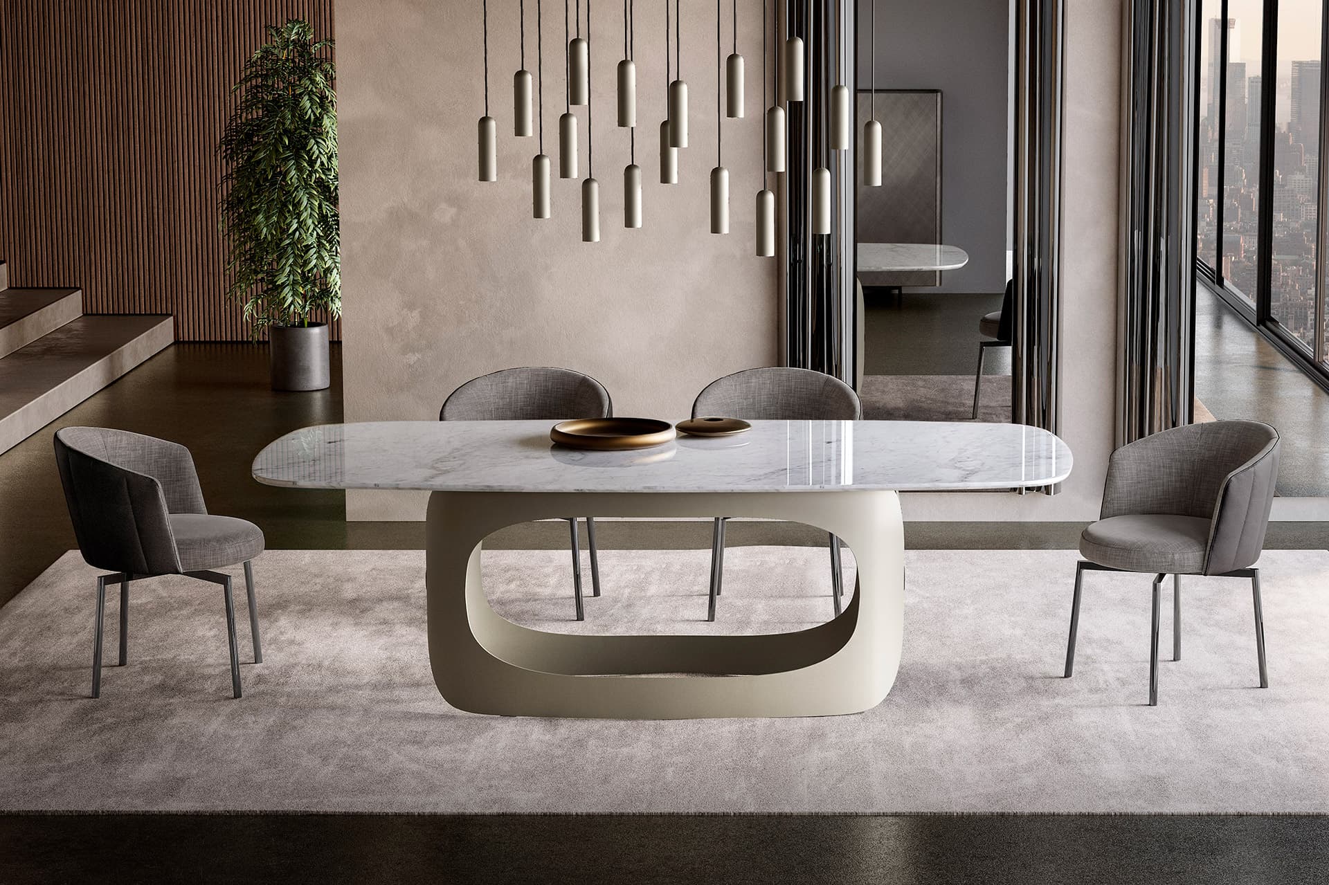 Eforma POLIFEMO marble top