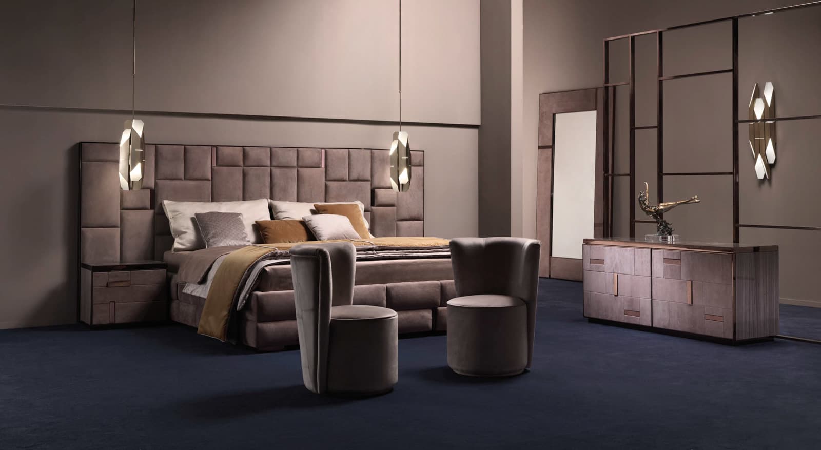 Epoque by Egon Furstenberg Cromo Bed