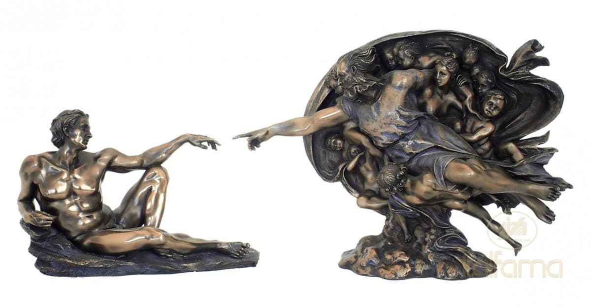 Italfama THE CREATION OF ADAM by Michelangelo (large size)