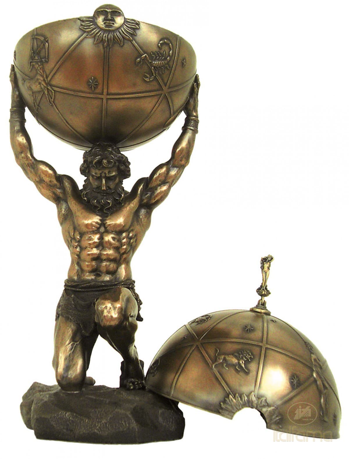 Italfama ATLAS ON KNEES - ATLAS TITAN with openable lid (large size)