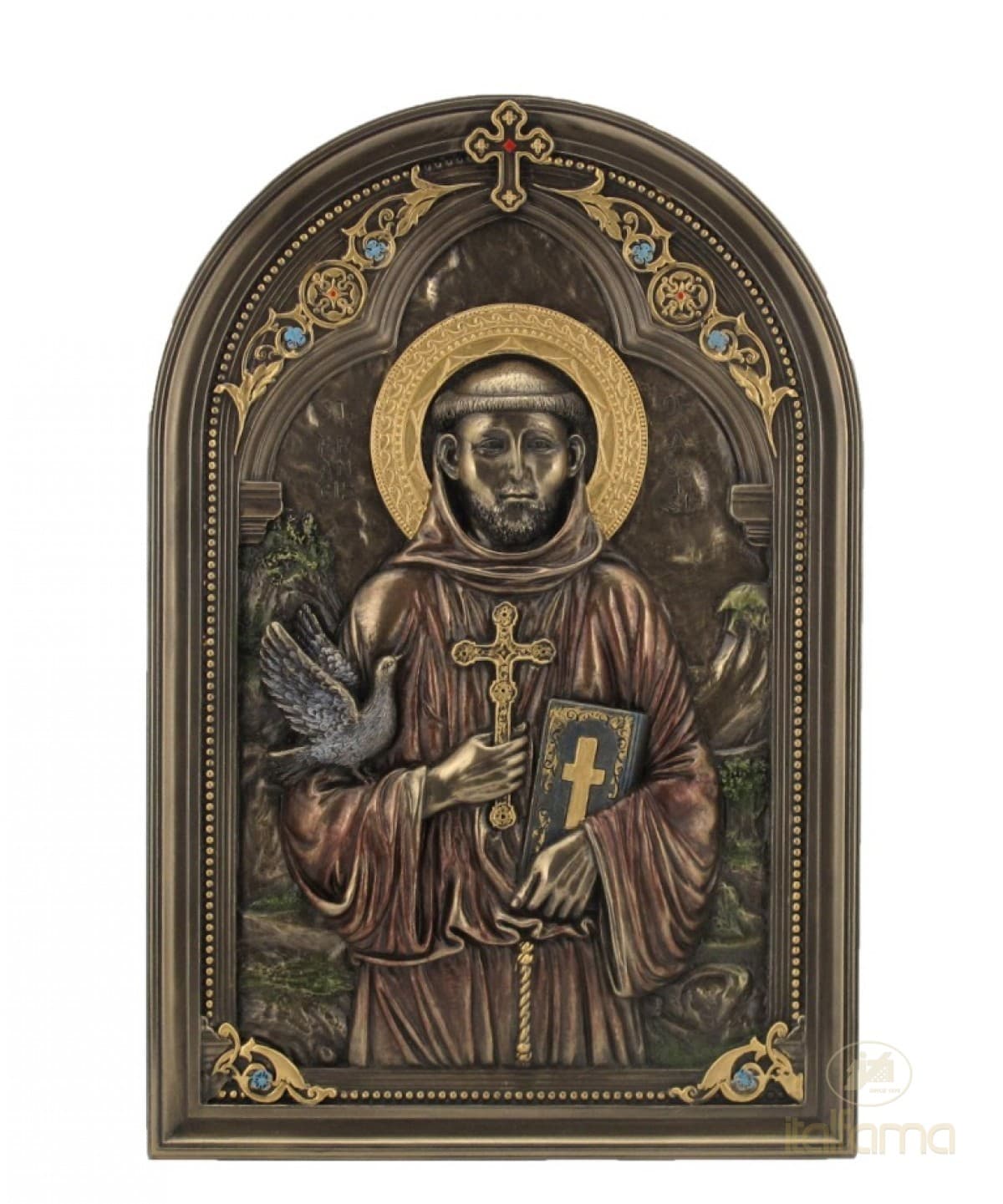 Italfama ICON "ST.FRANCIS FROM ASSISI" (standing or wallplate)