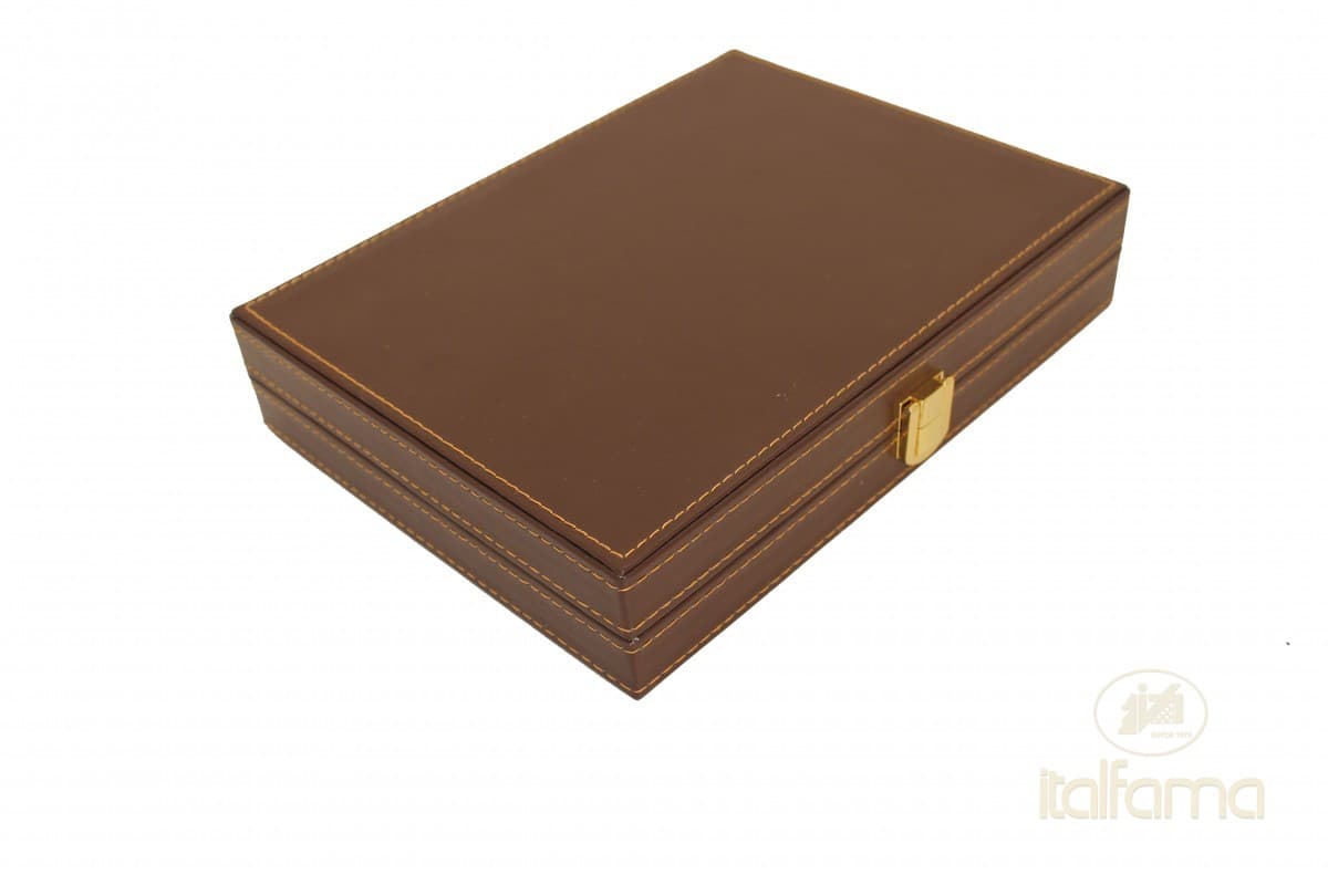 Italfama FOLDING MAGNETIC LEATHERETTE BACKGAMMON