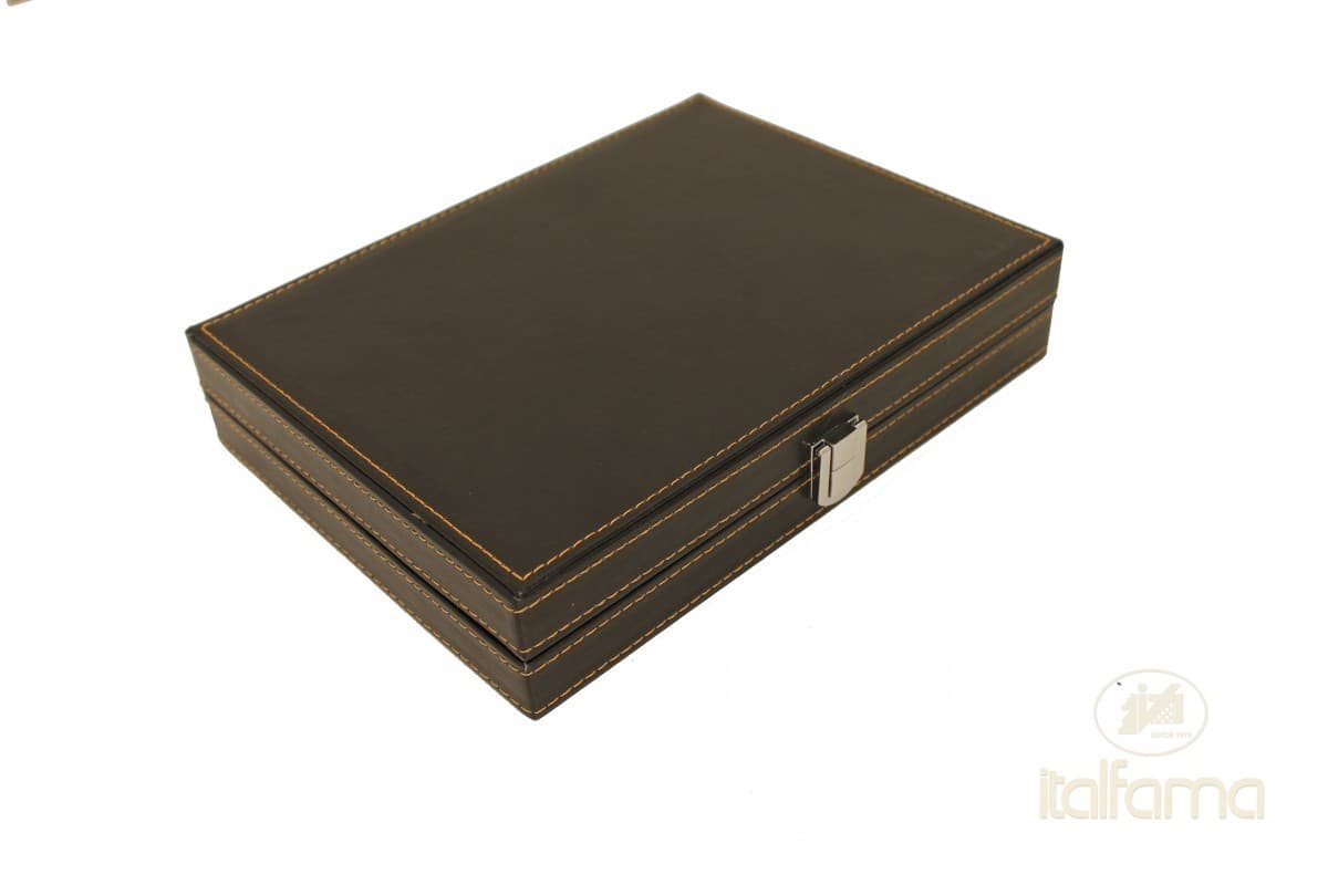 Italfama FOLDING LEATHERETTE MAGNETIC BACKGAMMON